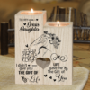 To My Bonus Daughter Candle Holder With Heart