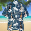 Flower Greyhound  Short Sleeve Hawaiian Aloha Shirt for Men, Women