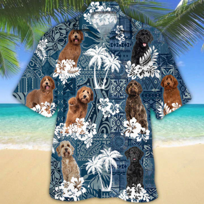 Summer Labradoodle Hawaiian Shirt