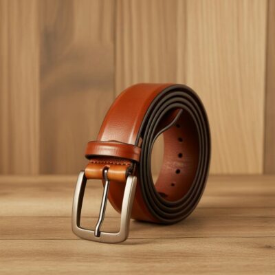 Handmade Full-Grain Leather Belt for Men, Classic Design